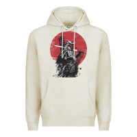 Oatmeal Heather Soul of Samurai Premium Hoodie - artisFamous