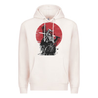 Pale Pink Soul of Samurai Premium Hoodie - artisFamous