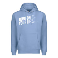 Colony Blue run for your life Premium Hoodie - artisFamous