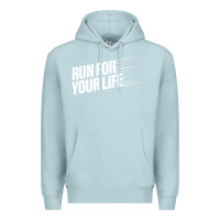 Blue Mist run for your life Premium Hoodie - artisFamous