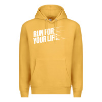 Mustard run for your life Premium Hoodie - artisFamous