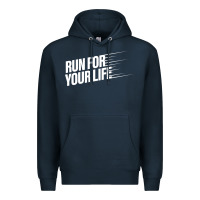 Navy run for your life Premium Hoodie - artisFamous