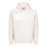 Pale Pink run for your life Premium Hoodie - artisFamous