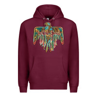 Burgundy wild soul thunderbird Premium Hoodie - BarkalooDesign