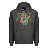 Charcoal Heather wild soul thunderbird Premium Hoodie - BarkalooDesign