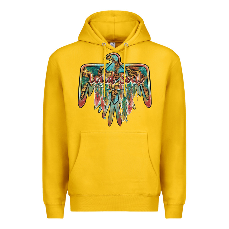 Wild Soul Thunderbird Premium Hoodie by BarkalooDesign | Teevron