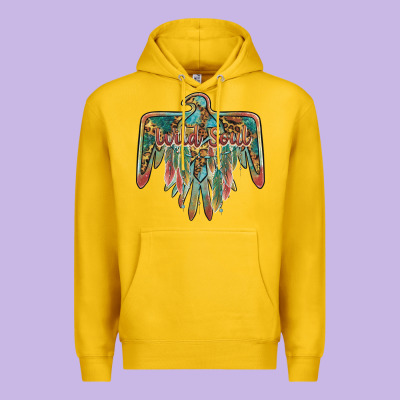 Wild Soul Thunderbird Premium Hoodie Designed By Barkaloodesign