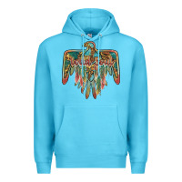 Ocean Blue wild soul thunderbird Premium Hoodie - BarkalooDesign