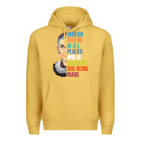 Antique Gold women belong in all places r.u.th bader gins.burg r.b.g t shirt Premium Hoodie - artisFamous