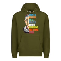 Army Green women belong in all places r.u.th bader gins.burg r.b.g t shirt Premium Hoodie - artisFamous