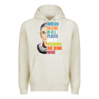 Oatmeal Heather women belong in all places r.u.th bader gins.burg r.b.g t shirt Premium Hoodie - artisFamous