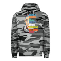 Slate Camo women belong in all places r.u.th bader gins.burg r.b.g t shirt Premium Hoodie - artisFamous
