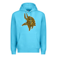 Ocean Blue Viking Style Premium Hoodie - artisFamous