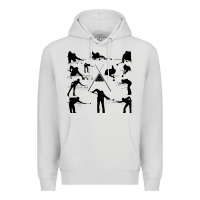 Dove Grey billiards Premium Hoodie - artisFamous