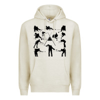 Oatmeal Heather billiards Premium Hoodie - artisFamous