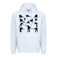 White billiards Premium Hoodie - artisFamous