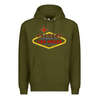 Army Green Welcome to Fabulous Las Vegas Nevada Premium Hoodie - artisFamous