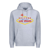 Heather Grey Welcome to Fabulous Las Vegas Nevada Premium Hoodie - artisFamous