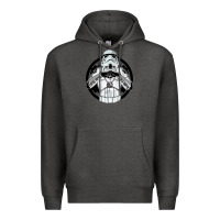 Charcoal Heather storm trooper Premium Hoodie - artisFamous