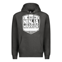 Charcoal Heather american ninja warrior Premium Hoodie - artisFamous