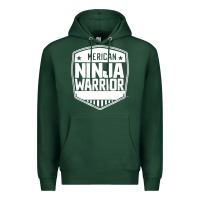 Sports Green american ninja warrior Premium Hoodie - artisFamous