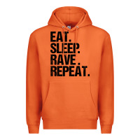 Carrot eat sleep rave repeat Premium Hoodie - artisFamous