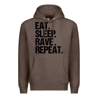 Coffee eat sleep rave repeat Premium Hoodie - artisFamous