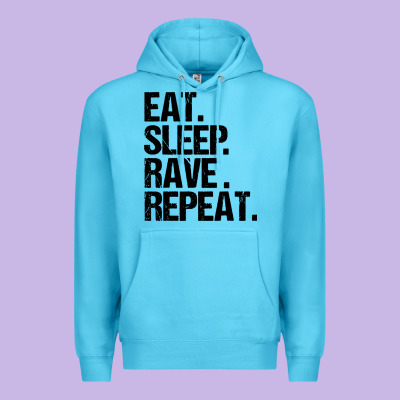 Eat Sleep Rave Repeat Premium Hoodie Designed By Artisfamous