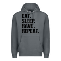 Rock eat sleep rave repeat Premium Hoodie - artisFamous