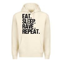 Sandshell eat sleep rave repeat Premium Hoodie - artisFamous