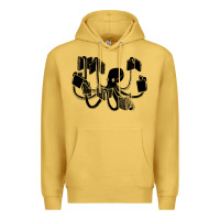 Antique Gold Octopus Premium Hoodie - artisFamous