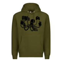 Army Green Octopus Premium Hoodie - artisFamous