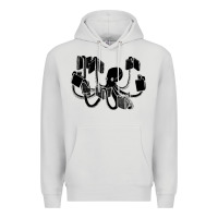 Dove Grey Octopus Premium Hoodie - artisFamous