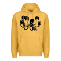 Mustard Octopus Premium Hoodie - artisFamous