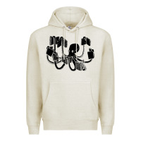 Oatmeal Heather Octopus Premium Hoodie - artisFamous