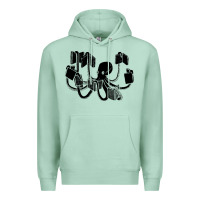 Seafoam Octopus Premium Hoodie - artisFamous