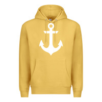 Antique Gold preppy nautical anchor Premium Hoodie - artisFamous