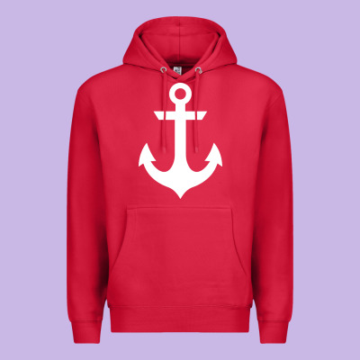 Preppy Nautical Anchor Premium Hoodie Designed By Artisfamous
