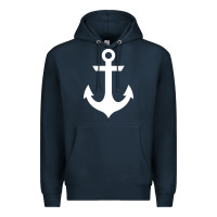 Navy preppy nautical anchor Premium Hoodie - artisFamous