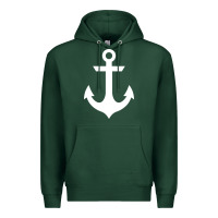 Sports Green preppy nautical anchor Premium Hoodie - artisFamous