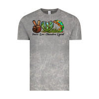 Cloud Rock Peace Love Chameleon Lizard Vintage Tee - LillyAllenDesigns