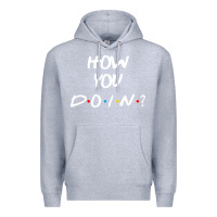 Heather Grey friends how you doin reunion Premium Hoodie - artisFamous