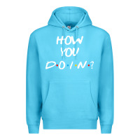 Ocean Blue friends how you doin reunion Premium Hoodie - artisFamous