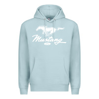 Blue Mist mustang pony script Premium Hoodie - artisFamous