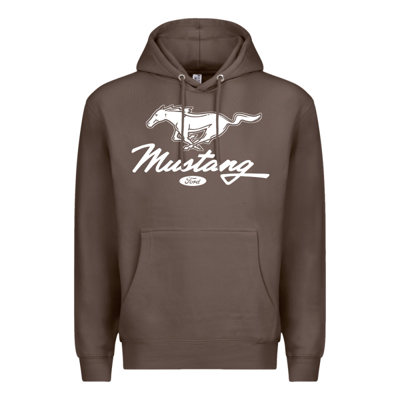 Mustang Pony Script Premium Hoodie by artisFamous | Teevron