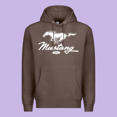 Mustang Pony Script Premium Hoodie Designed By Artisfamous