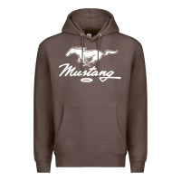 Coffee mustang pony script Premium Hoodie - artisFamous