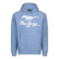 Colony Blue mustang pony script Premium Hoodie - artisFamous