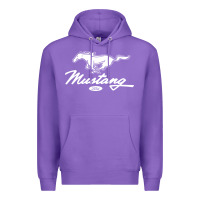 Purple mustang pony script Premium Hoodie - artisFamous