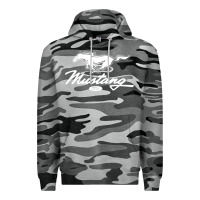 Slate Camo mustang pony script Premium Hoodie - artisFamous